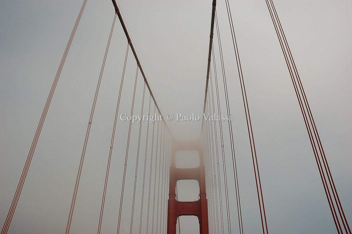San Francisco - Golden Gate Bridge with the fog