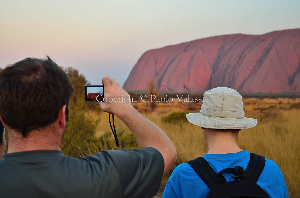 Australia Uluru Ayers Rock at the sunset